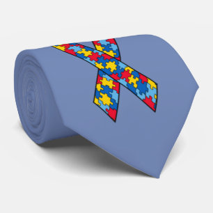 Autism Ribbon custom tie