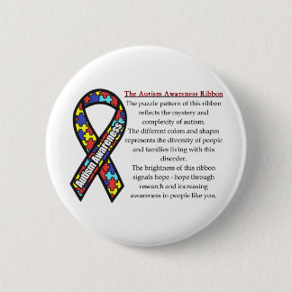 Autism Ribbon meaning Pinback Button