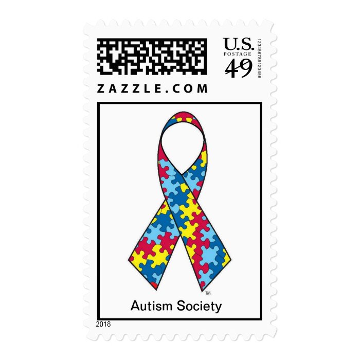 Autism Ribbon Stamp