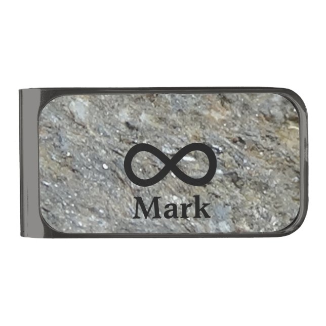 Autism Rocks Infinity Symbol Money Clip (Front)