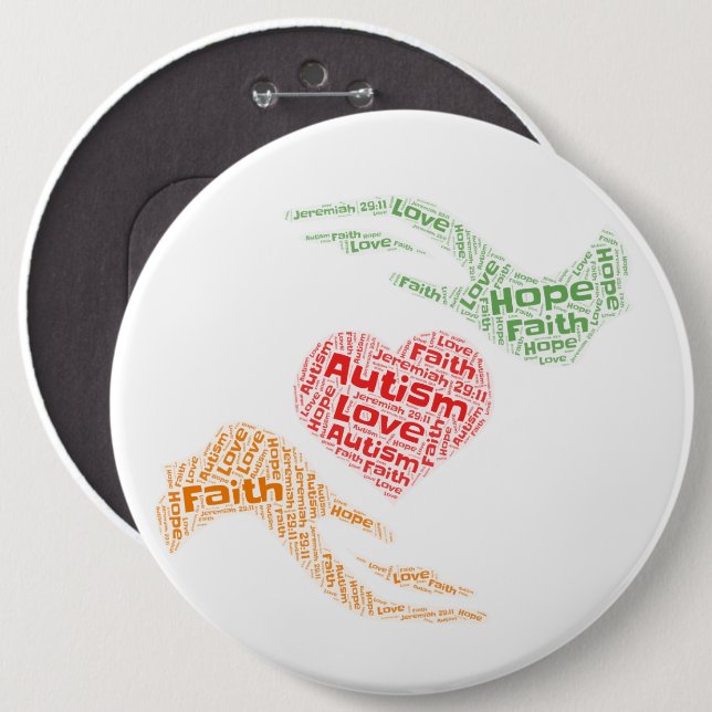 Autism -Round Button (Front & Back)