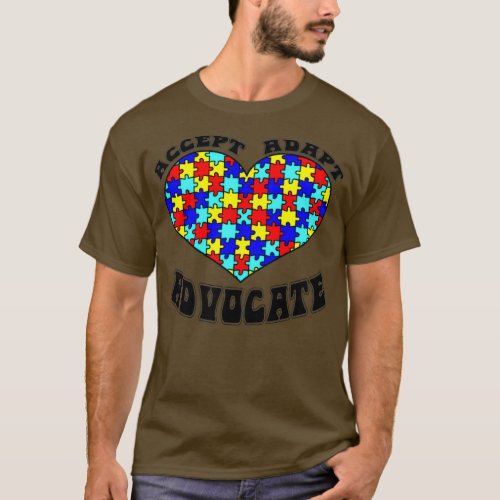 Autism s Autism Awareness Autism Kids Accept Adapt T_Shirt
