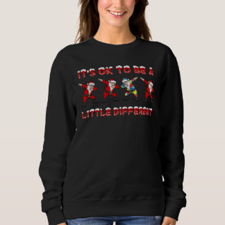 Autism Santa Clause Christmas ASD Awareness Puzzle Sweatshirt