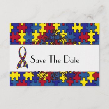 Autism Save The Date by Just2Cute at Zazzle