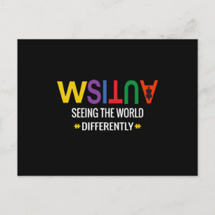 Autism Seeing The World Differently Invitation Postcard