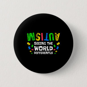 Autism Seeing The World Differently Neurodiversity Button