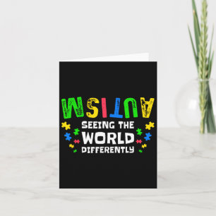 Autism Seeing The World Differently Neurodiversity Card