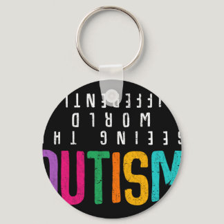 Autism Seeing The World Differently Support Autism Keychain