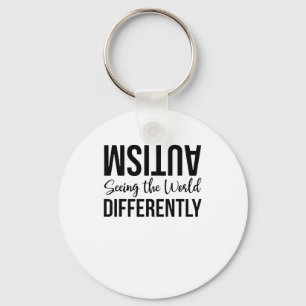 Autism Seeing The World Differently T-shirt.png Keychain