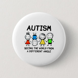 Autism Seeing The World From A Different Angle Aut Button