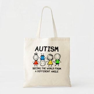 Autism Seeing The World From A Different Angle Aut Tote Bag