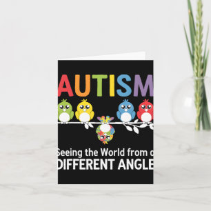 Autism Seeing The World From A Different Angle Cut Card