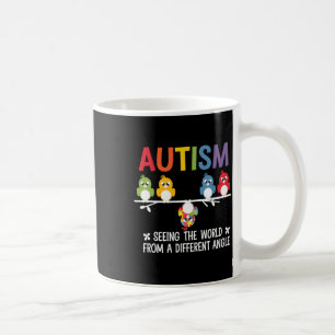 Autism Seeing The World From A Different Angle Cut Coffee Mug