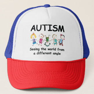Autism...seeing the world from a different angle trucker hat