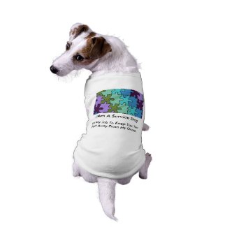 Autism Service Dog Uniform T-Shirt Pet Tee