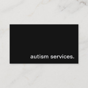 Autism Services Business Card