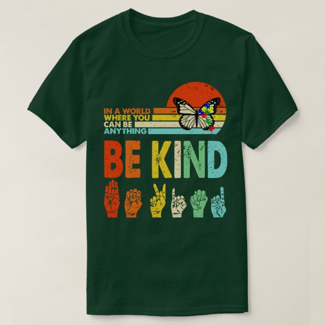 Autism Shirt Be Kind Shirt Be Kind Kindness Autism (Design Front)