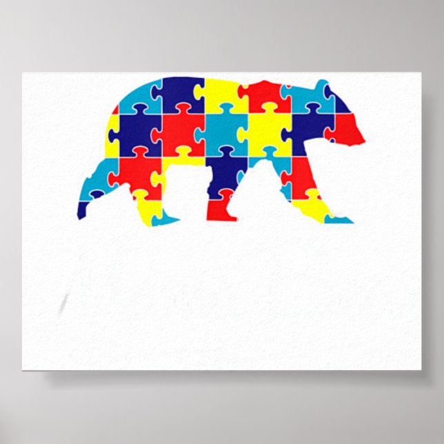 Autism Shirt Mama Bea Poster (Front)