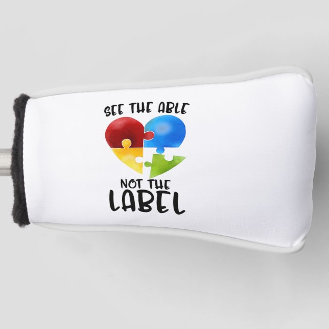 Autism Shirts Autism Awareness Autism Mom Golf Head Cover (Front)