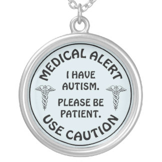AUTISM SILVER PLATED NECKLACE