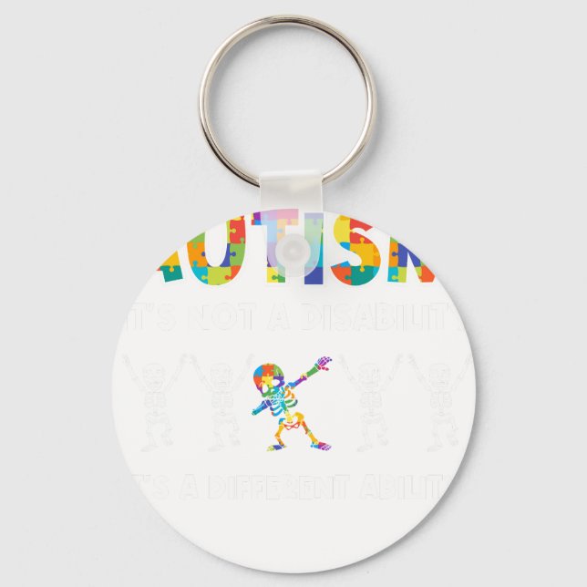 autism skeleto keychain (Front)