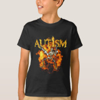 Autism Skeleton Guns Funny Fire Bones Spooky
