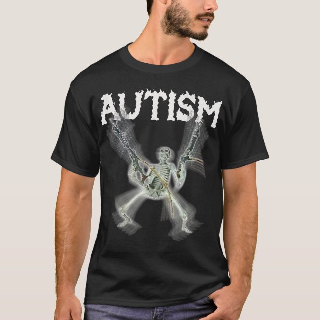Autism Skeleton Meme Funny Men Women Kids Tank Top (Front)