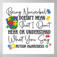 Autism Son Child Daughter Nonverbal Doesn't Mean