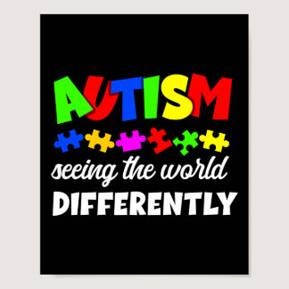 Autism Son Child Daughter Seeing The World Poster