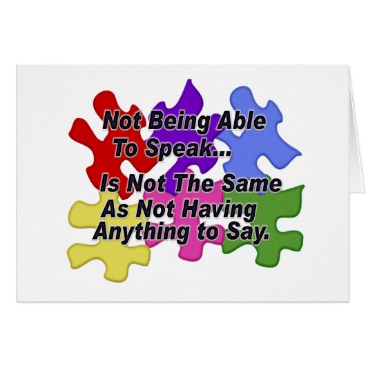 Autism Speaking Cards (Front Horizontal)