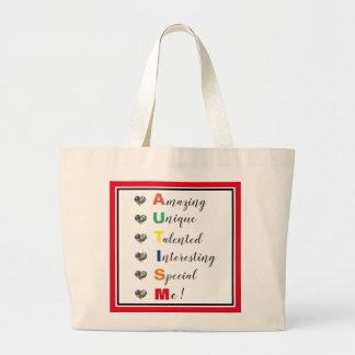Autism - Special & Amazing Me! Large Tote Bag