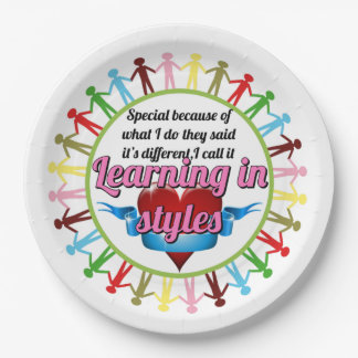 Autism special education paper plates