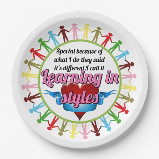 Autism special education paper plates (Front)