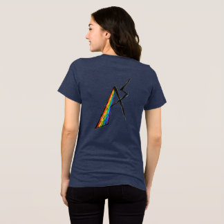 Autism Spectrum AS Symbol | Modern Rainbow  Tri-Blend Shirt