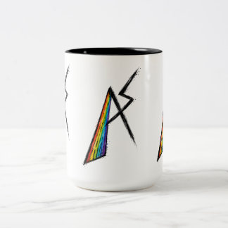 Autism Spectrum AS Symbol | Modern Rainbow  Two-Tone Coffee Mug