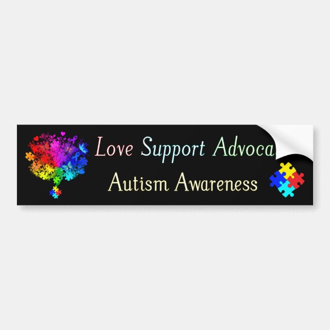 Autism Spectrum Tree Bumper Sticker (Front)