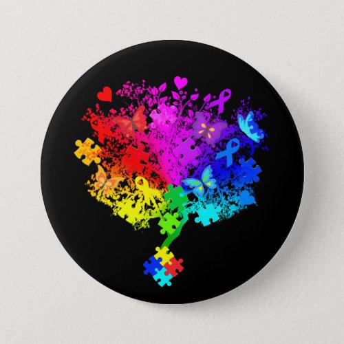 Autism Spectrum Tree Button