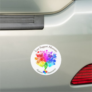 Autism Spectrum Tree Car Magnet
