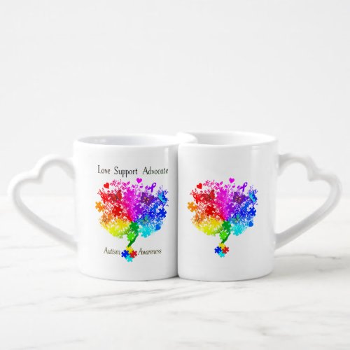 Autism Spectrum Tree Coffee Mug Set