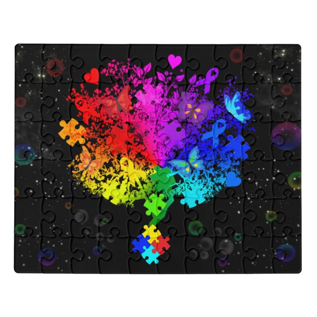 Autism Spectrum Tree Jigsaw Puzzle (Puzzle Horizontal)