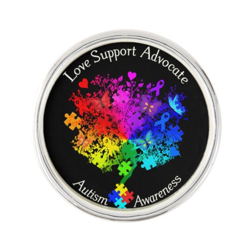 Autism Spectrum Tree Lapel Pin