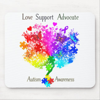 Autism Spectrum Tree Mouse Pad