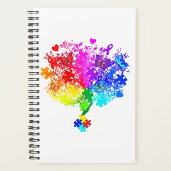 Autism Spectrum Tree Planner by AutismSupportShop at Zazzle