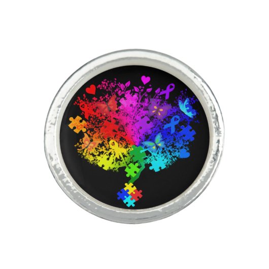 Autism Spectrum Tree Ring (Front)
