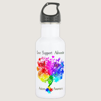 Autism Spectrum Tree Stainless Steel Water Bottle