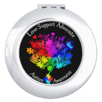 Autism Spectrum Tree Vanity Mirror