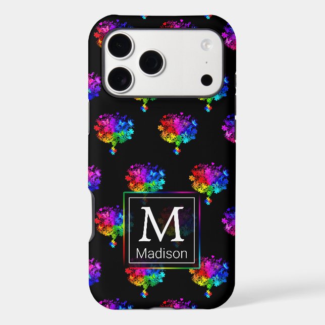 Autism Spectrum Trees Iphone Case (Back)