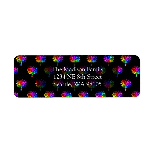 Autism Spectrum Trees Label (Front)