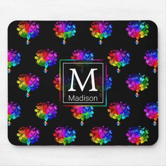 Autism Spectrum Trees Mouse Pad (Front)