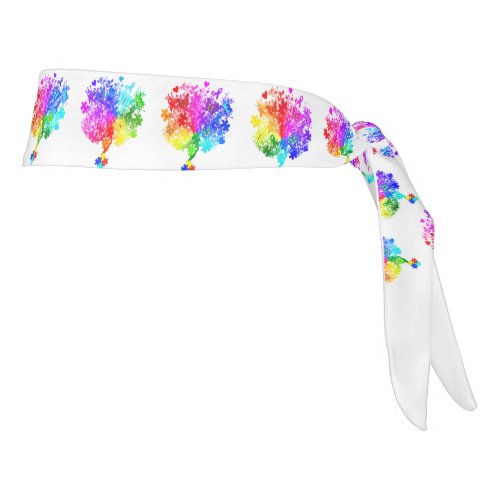 Autism Spectrum Trees Tie Headband